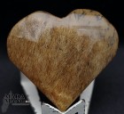 Cuore in quarzo con rutili cm.4,4