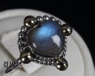 Anello in Argento con labradorite