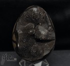Geode di septaria lavorato a uovo cm.15,6H