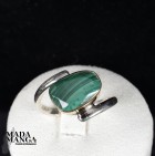 Anello in Argento con Malachite