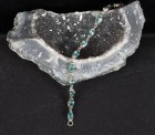 Braccialetto in argento con apatiti blu