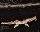 Scultura in metallo Dogon - coccodrillo