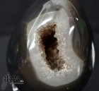 Uovo in Agata con geode cm.8,1H