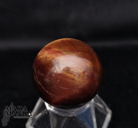Sfera in Occhio di Tigre rosso da cm.3,4
