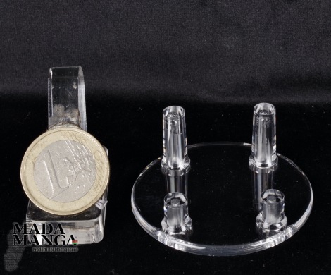 Supporto in plastica a base tonda cm.5