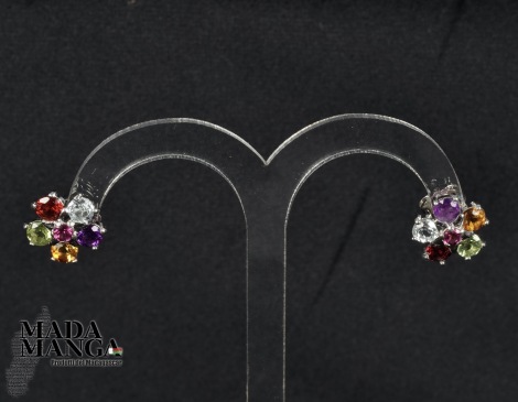 Orecchini in Argento con Pietre miste