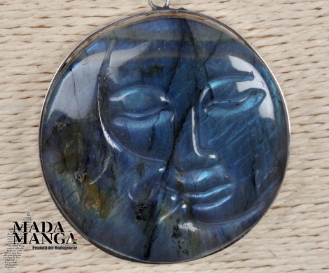 Ciondolo in Labradorite sole/luna