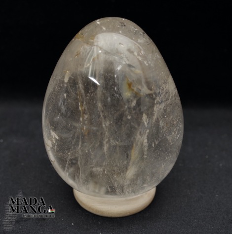 Uovo in Quarzo Ialino cm.6,2H