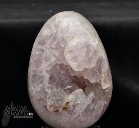 Geode di Ametista lavorato a uovo cm.15H