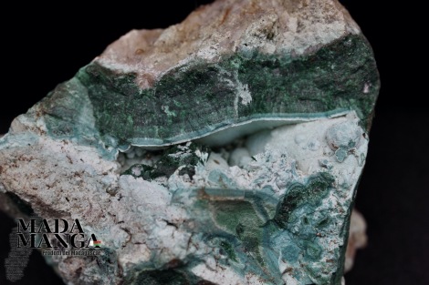 Malachite grezza con azzurrite
