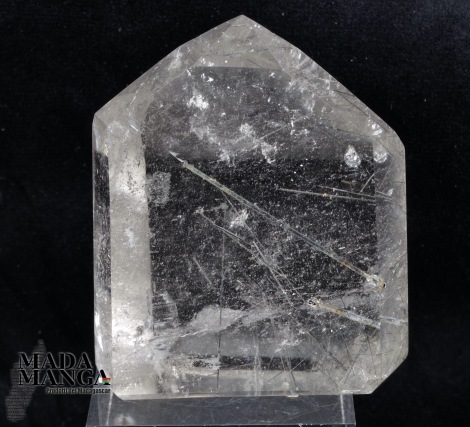 Punta di quarzo ialino con rutili cm.6H