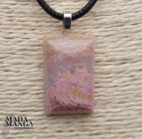 Ciondolo in Rodonite della Val Soana