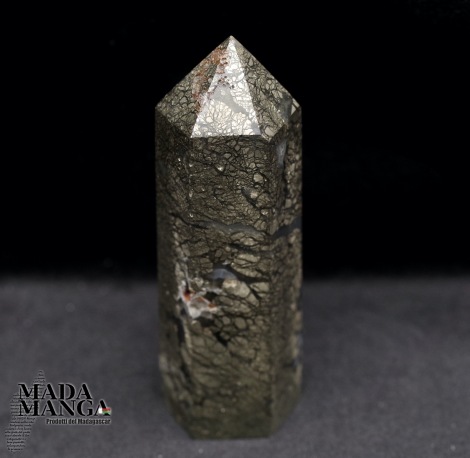 Punta in pirite con agata cm.7,7H