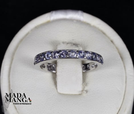 Anello in Argento con tanzaniti