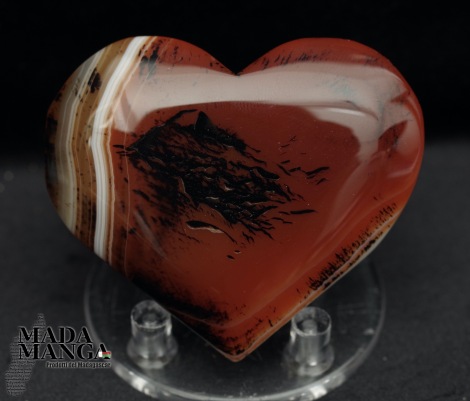 Cuore in agata cm.5,8