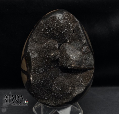 Geode di septaria lavorato a uovo cm.15,6H
