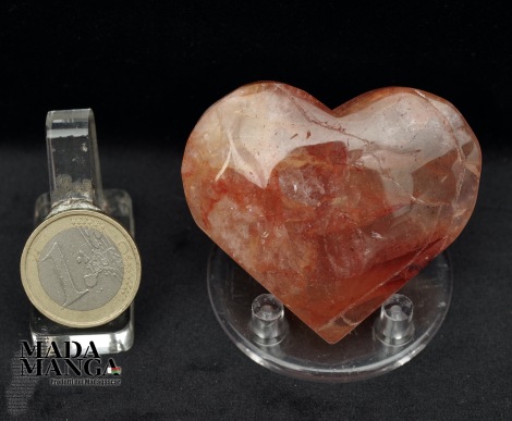Cuore in Quarzo Ematoide cm.5,7