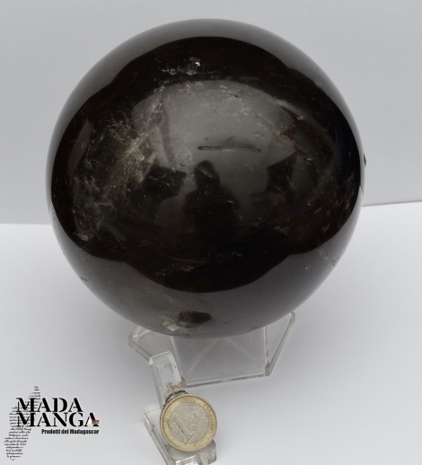 Sfera in quarzo fumè cm.13