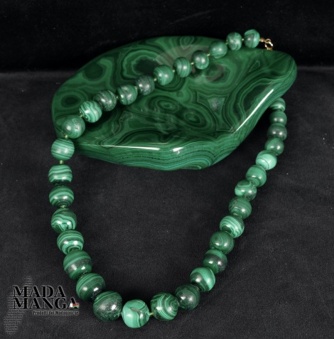 Collana in Malachite