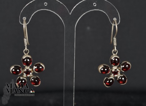Orecchini in Argento con Granati