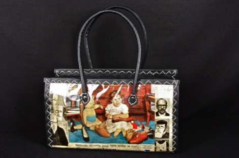 borsa con stampa del 1960