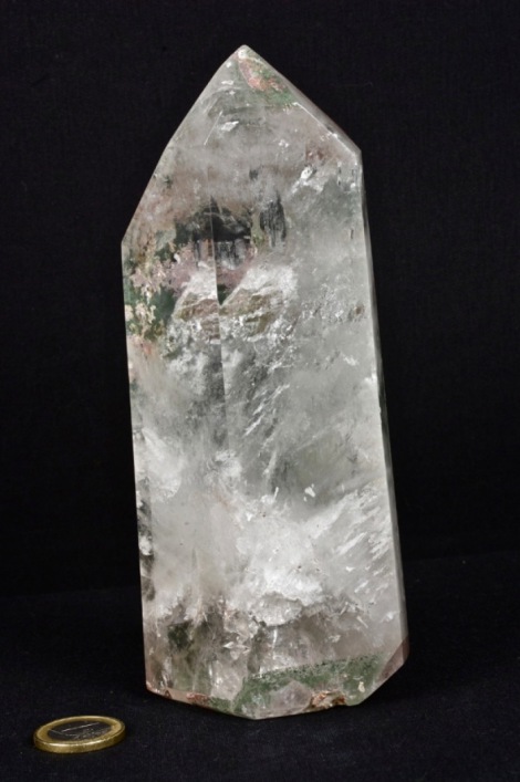 prisma di quarzo con inclusioni