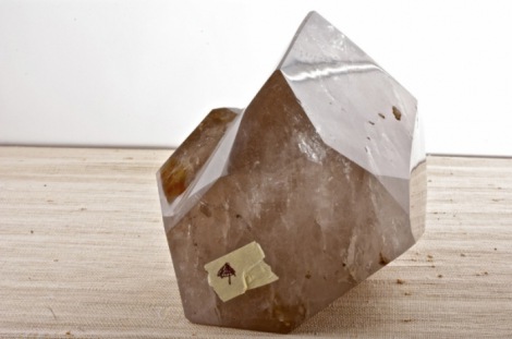 Grande quarzo fumè con inclusione liquida