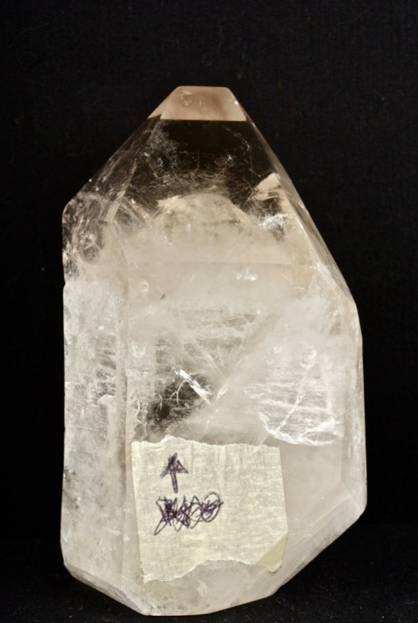 Raro quarzo fumè con grande inclusione liquida