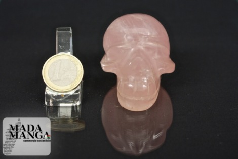 Teschio in Quarzo Rosa