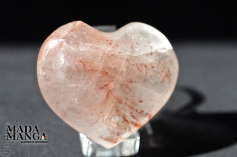 Cuore in quarzo ematoide