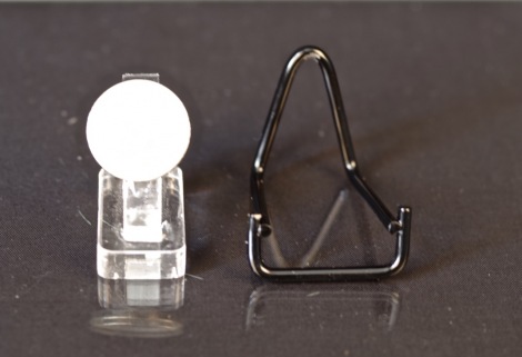 supporto in metallo nero