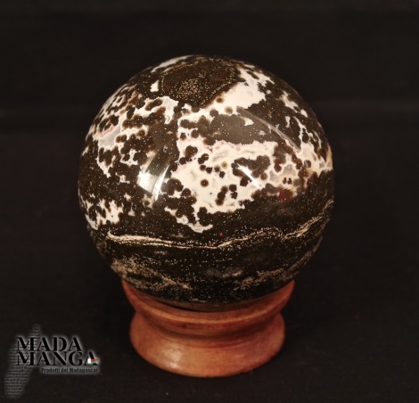 Sfera in Diaspro oceanico cm.7,2