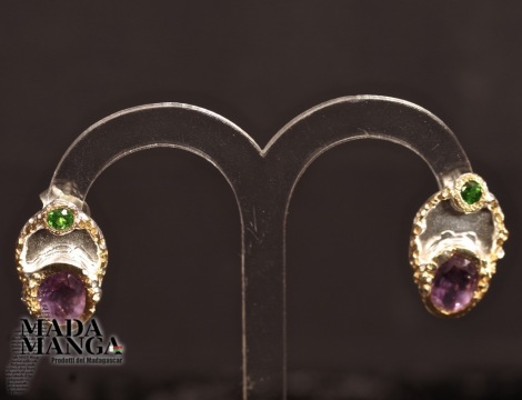 Orecchini in argento con Ametista