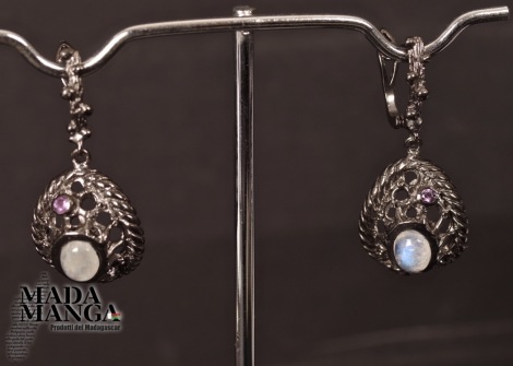 Orecchini in Argento con Pietra di Luna