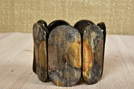 bracciale in corno reversibile