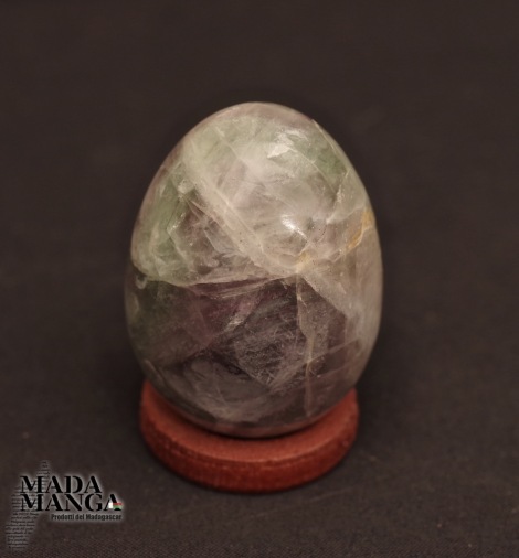 uovo in fluorite policroma cm.5H