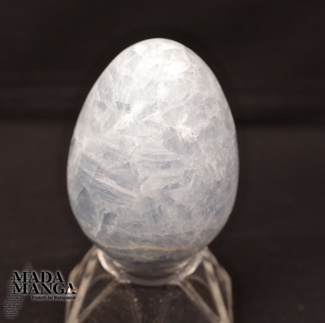 Uovo in Calcite blu cm.5,3H