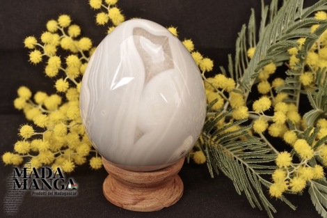 Uovo in Agata cm.8,4H