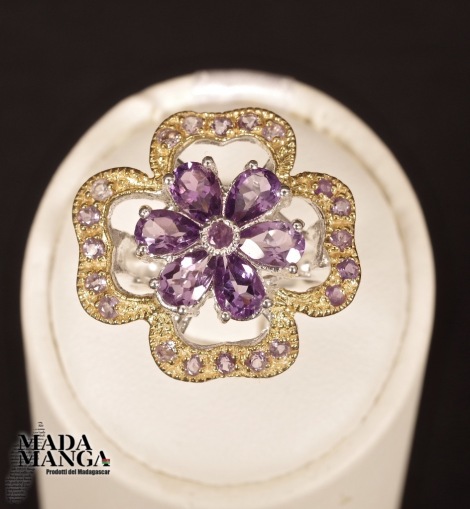 Anello in Argento con Ametiste