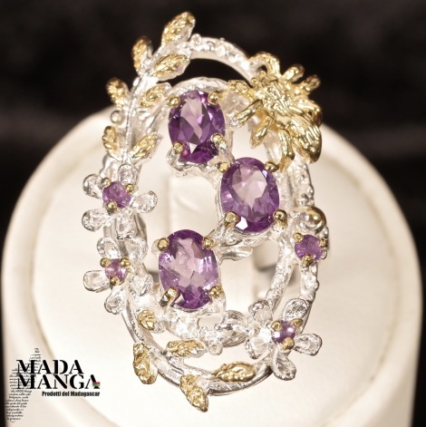 Anello in Argento con Ametiste