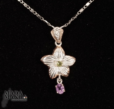 Ciondolo in Argento con Ametista