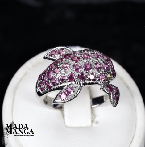 Anello in Argento con Rodoliti