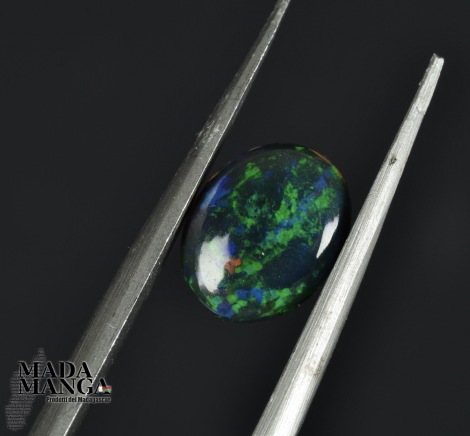 Opale etiope nero mm.9x7
