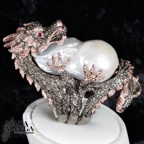 Anello in Argento con Perla Barocca