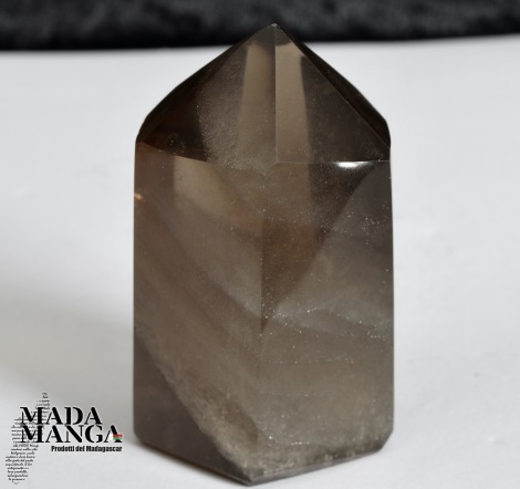 Prisma di quarzo fumè cm.5,4H