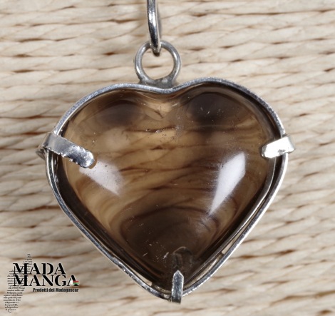 Ciondolo in Quarzo Fumè