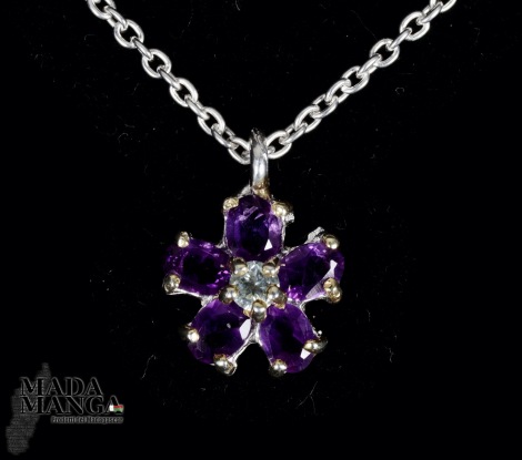 Collana in Argento con Ametiste e Topazio