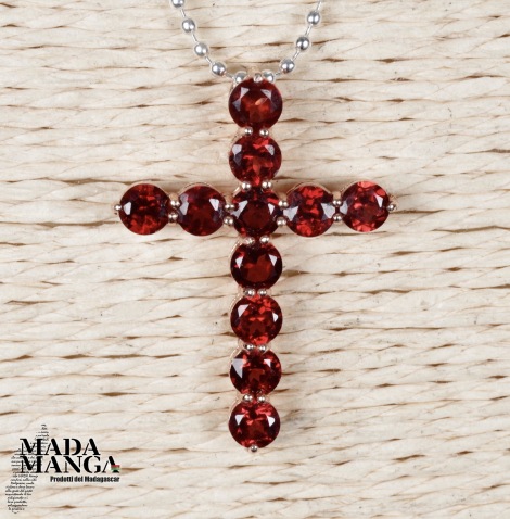 Ciondolo in Argento con Granati