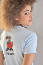 DODO SU MAGLIETTA COTONE BIANCO