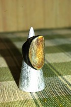 anello grande in corno